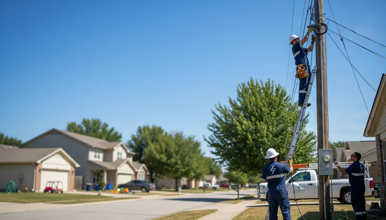 Residential electrician providing installation services in Glenrock, WY